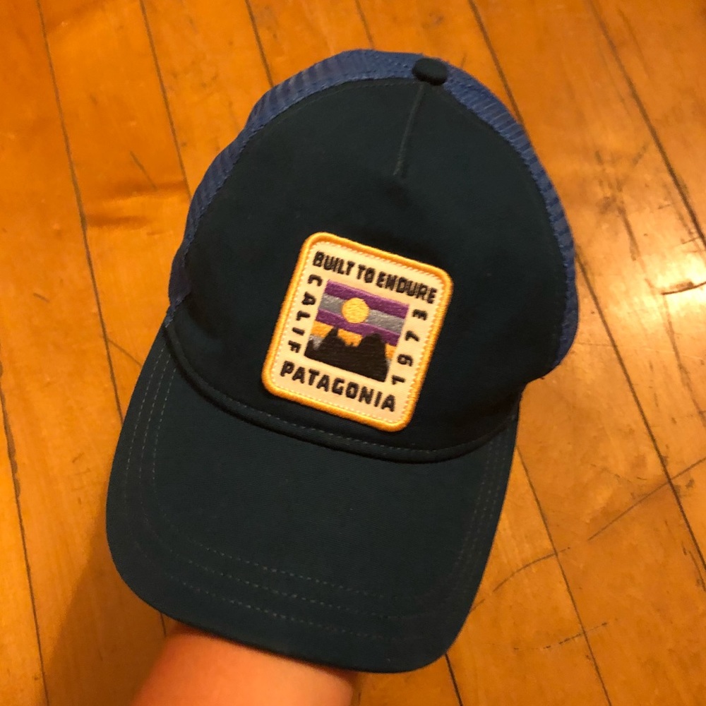 Blue Patagonia hat. Great shape